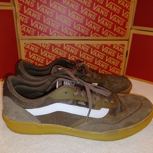 Vans Men's 7/Women's 8.5 Ave Pro Skate Low Top Sneakers Canteen Gum VN0A4BT72KR - Picture 1 of 12